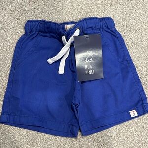 Me&Henry Hugo Twill Shorts. Size 18-24 months. Color: blue. Brand new with tags!